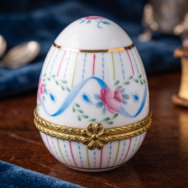 Porcelain Egg Jewelry Box